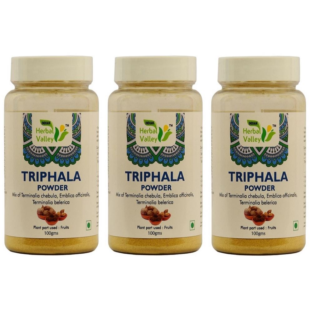 Indian Herbal Valley Triphala Powder (100g, Pack of 3)