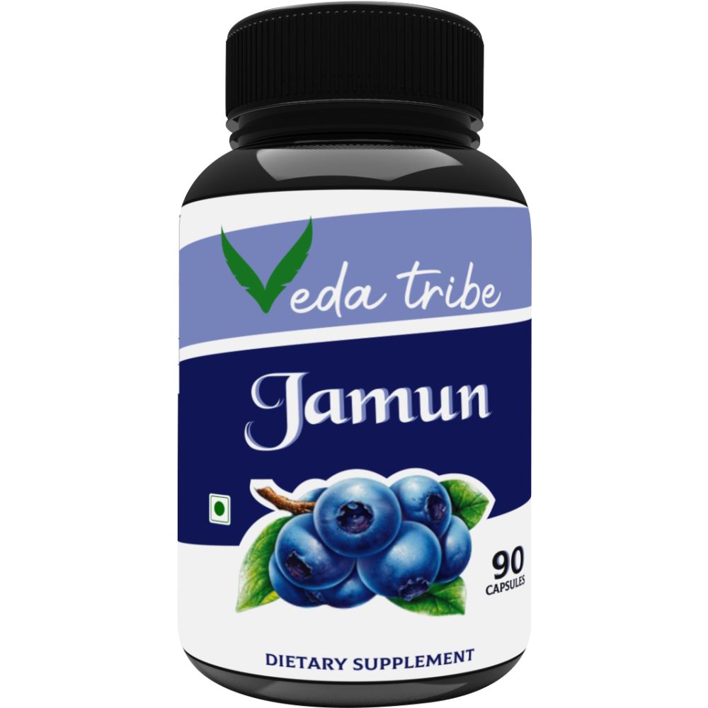 Veda Tribe Organic Jamun Extract 1600Mg (90caps)