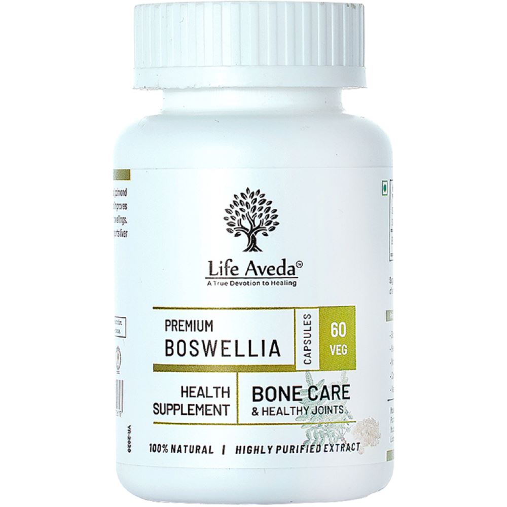 Life Aveda Premium Boswellia (500Mg) Veg Capsules (60caps)