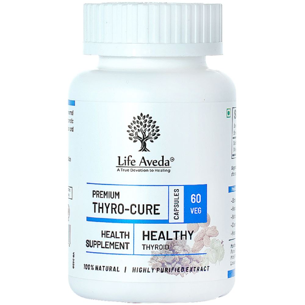 Life Aveda Premium Thyro Cure (500Mg) Veg Capsules (60caps)