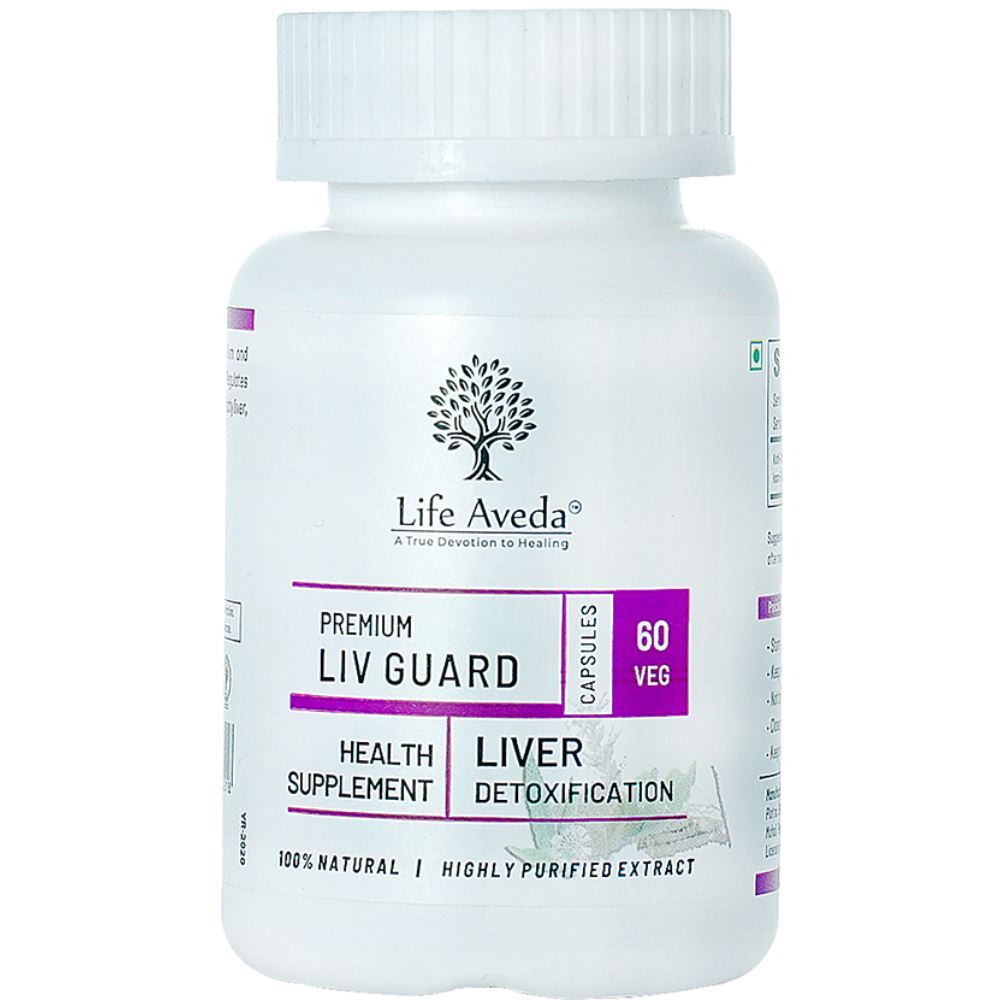 Life Aveda Premium Liv-Guard (500Mg) Veg Capsules (60caps)