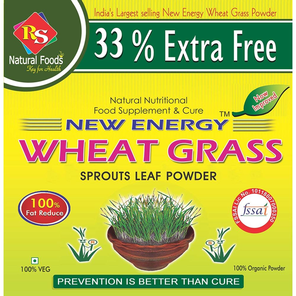 RS Natural Foods Wheat Grass Powder (100g)