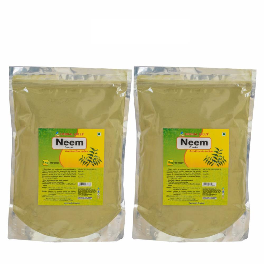 Herbal Hills Neem Patra Powder (1kg, Pack of 2)