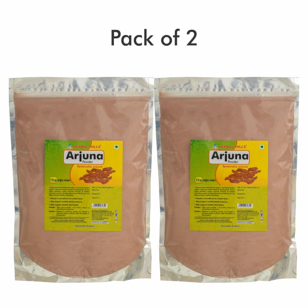 Herbal Hills Arjuna Powder (1kg, Pack of 2)
