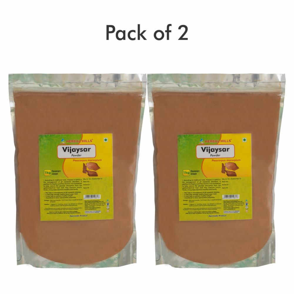 Herbal Hills Vijaysar Powder (1kg, Pack of 2)