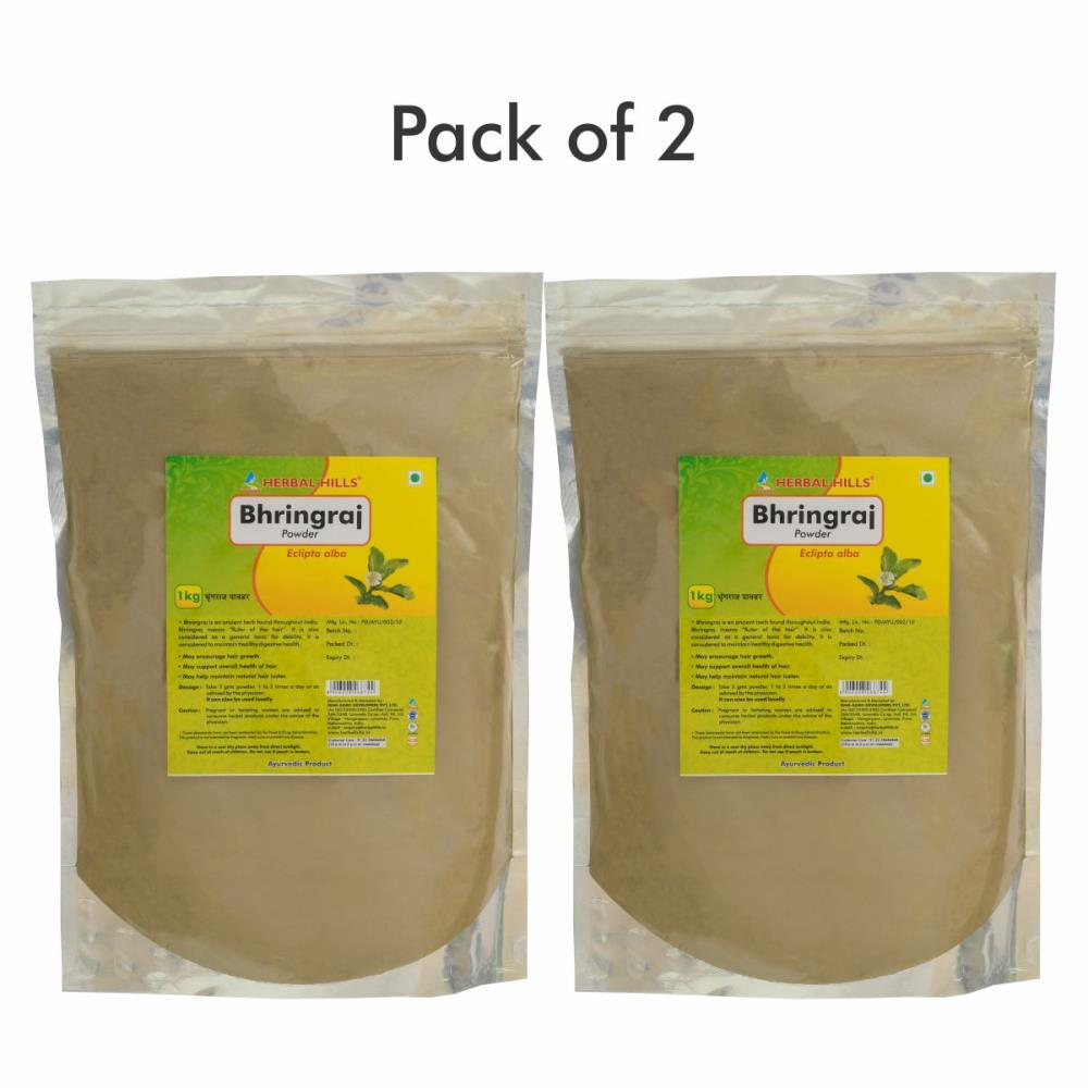 Herbal Hills Bhringraj Powder (1kg, Pack of 2)