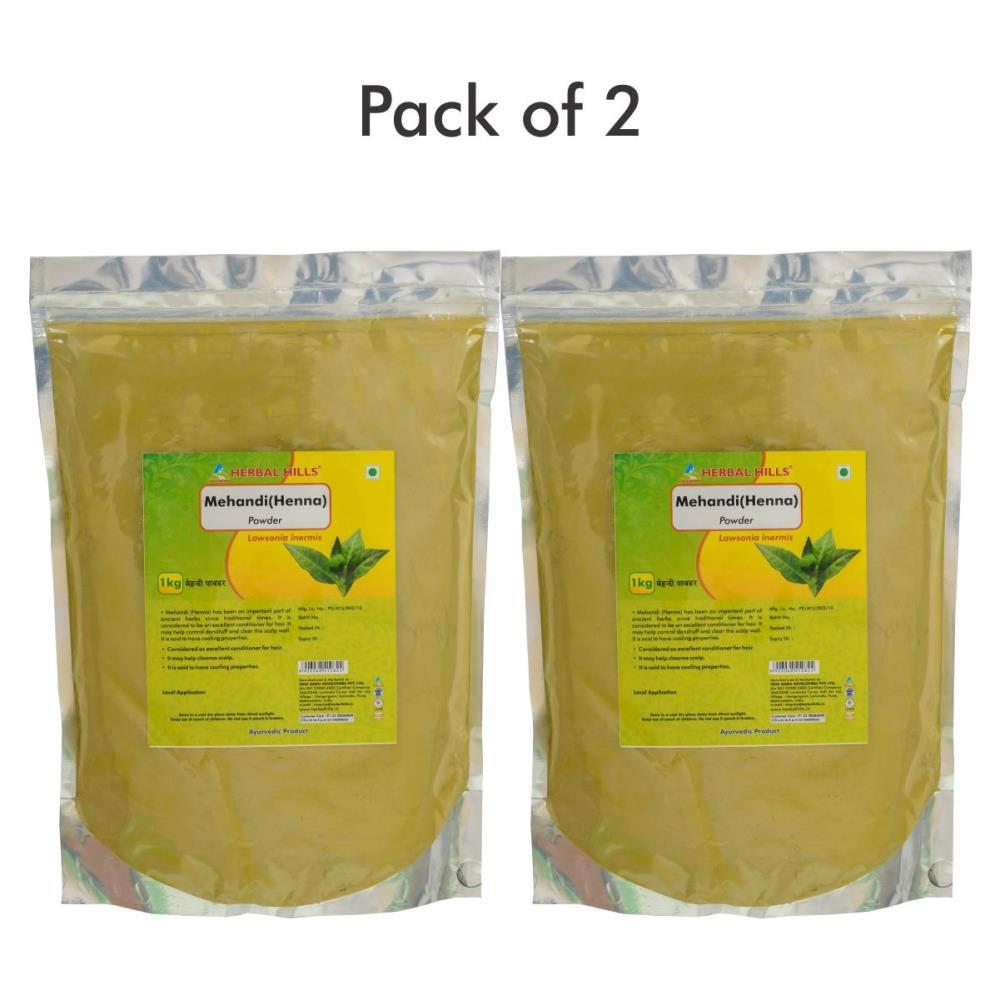 Herbal Hills Mehandi Powder (1kg, Pack of 2)