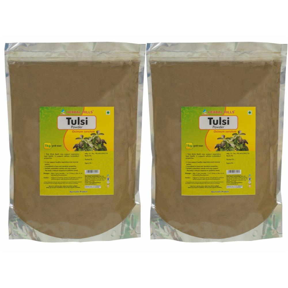 Herbal Hills Tulsi Powder (1kg, Pack of 2)