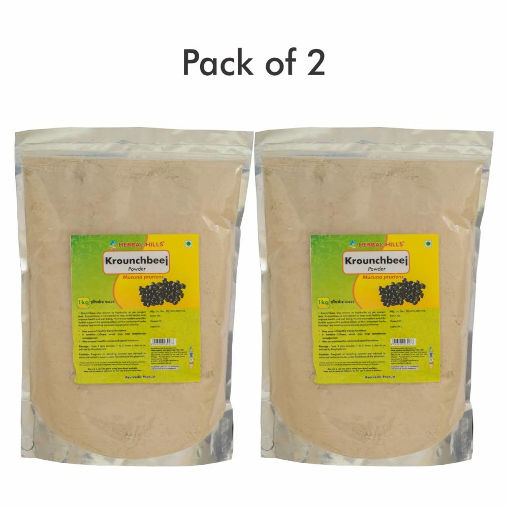 Herbal Hills Krounchbeej Powder (1kg, Pack of 2)