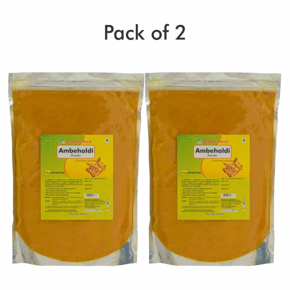 Herbal Hills Ambehaldi Powder (1kg, Pack of 2)