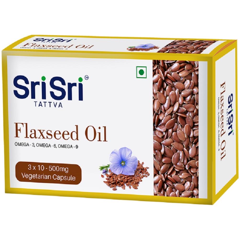 Sri Sri Tattva Flaxseed Oil Veg Capsule (30caps)