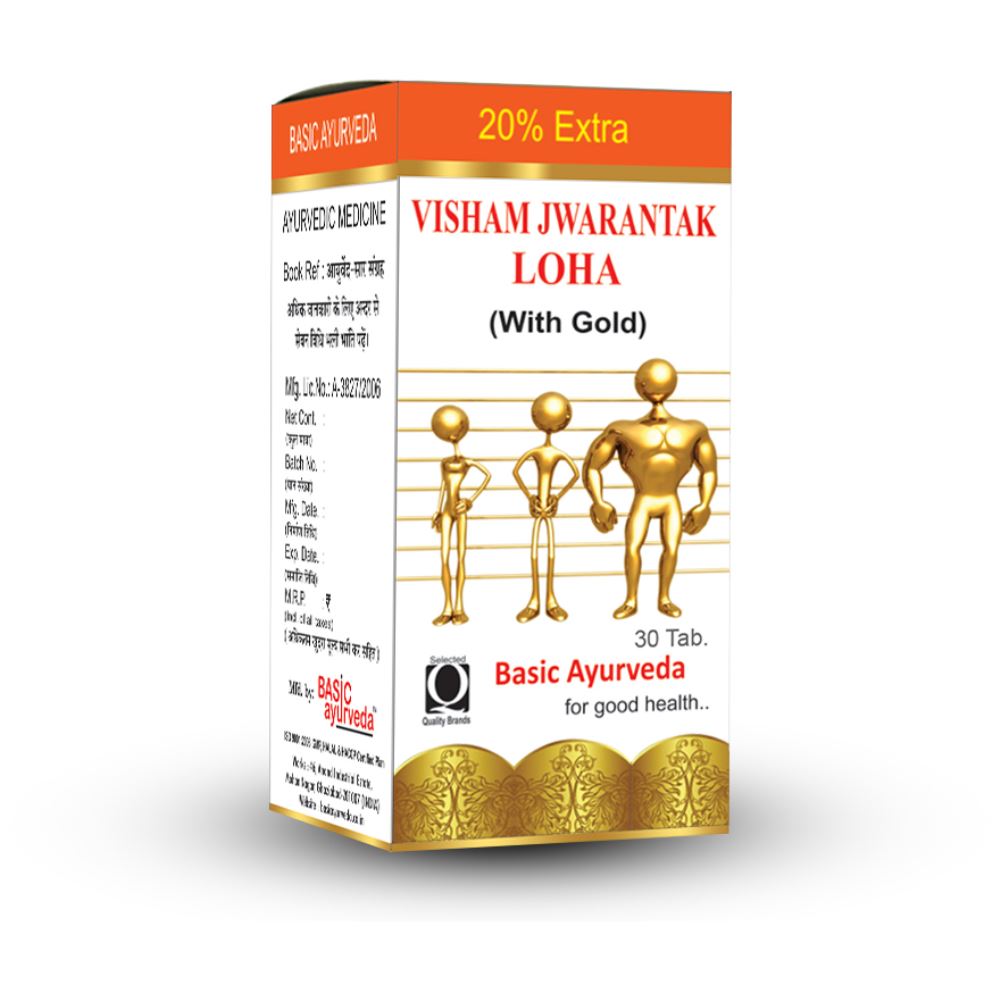 Basic Ayurveda Visham Jwarantak Loh (30tab)