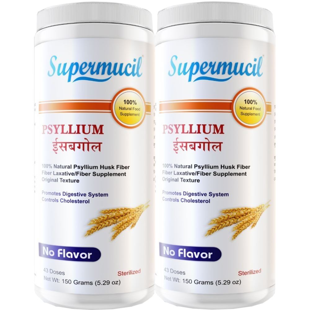 Supermucil Psyllium Husk (Isabgol) (150g, Pack of 2)