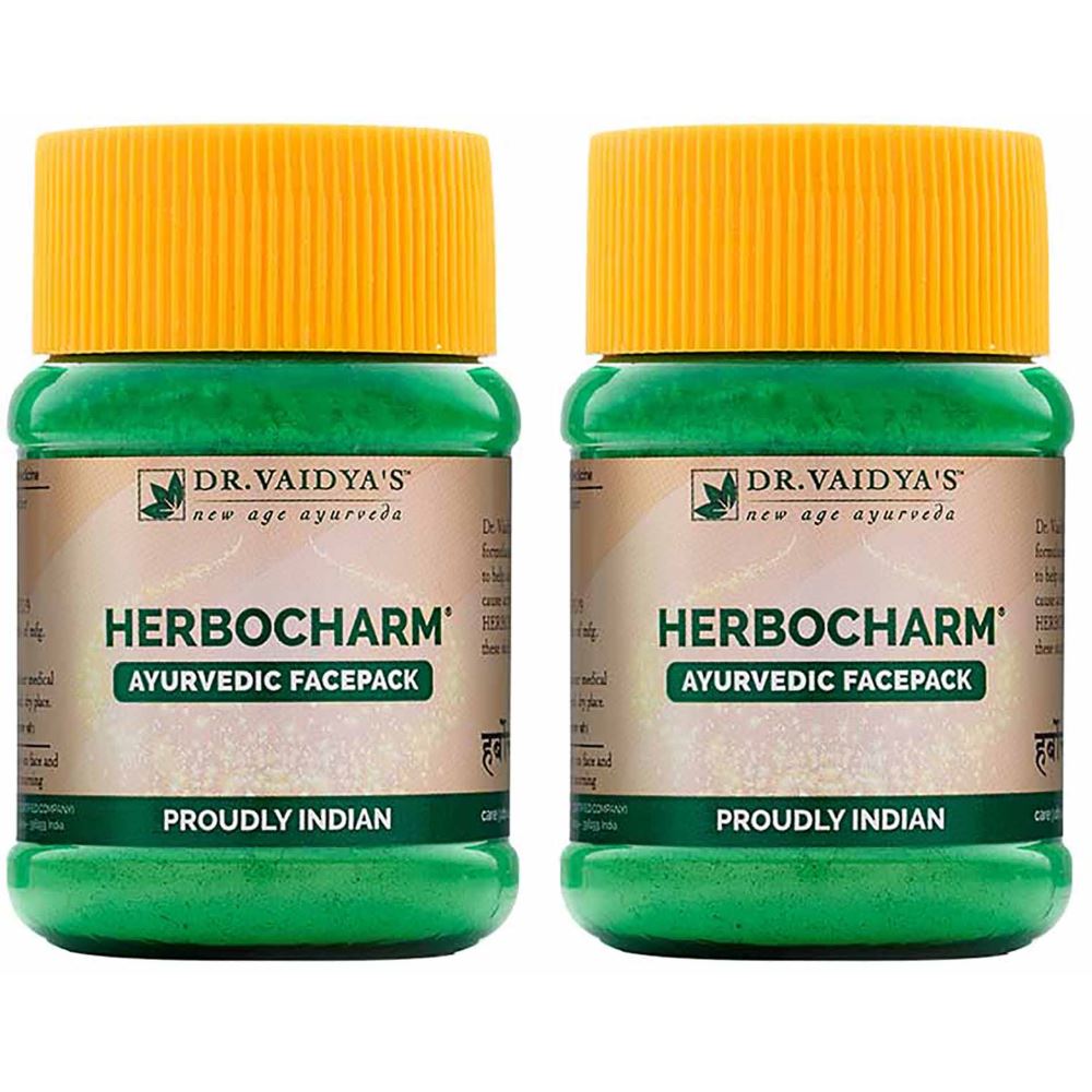Dr. Vaidyas Herbocharm Ayurvedic Face Pack For Clear Skin (50g, Pack of 2)