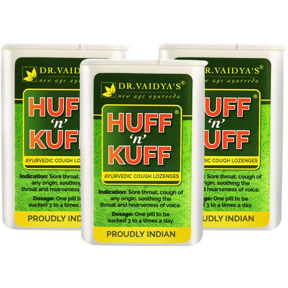 Dr. Vaidyas Huff N Kuff Lozenges (50pcs, Pack of 3)
