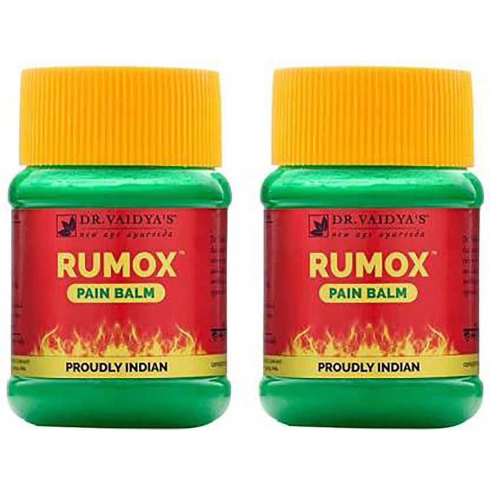 Dr. Vaidyas Rumox Ayurvedic Muscle & Joint Pain Relief Balm (50g, Pack of 2)