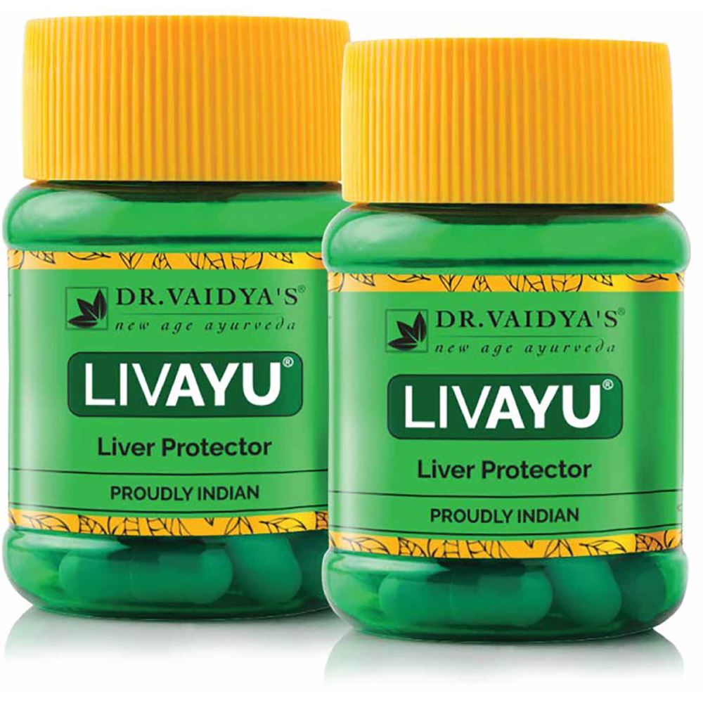 Dr. Vaidyas Livayu | Ayurvedic Liver Protector (30caps, Pack of 2)