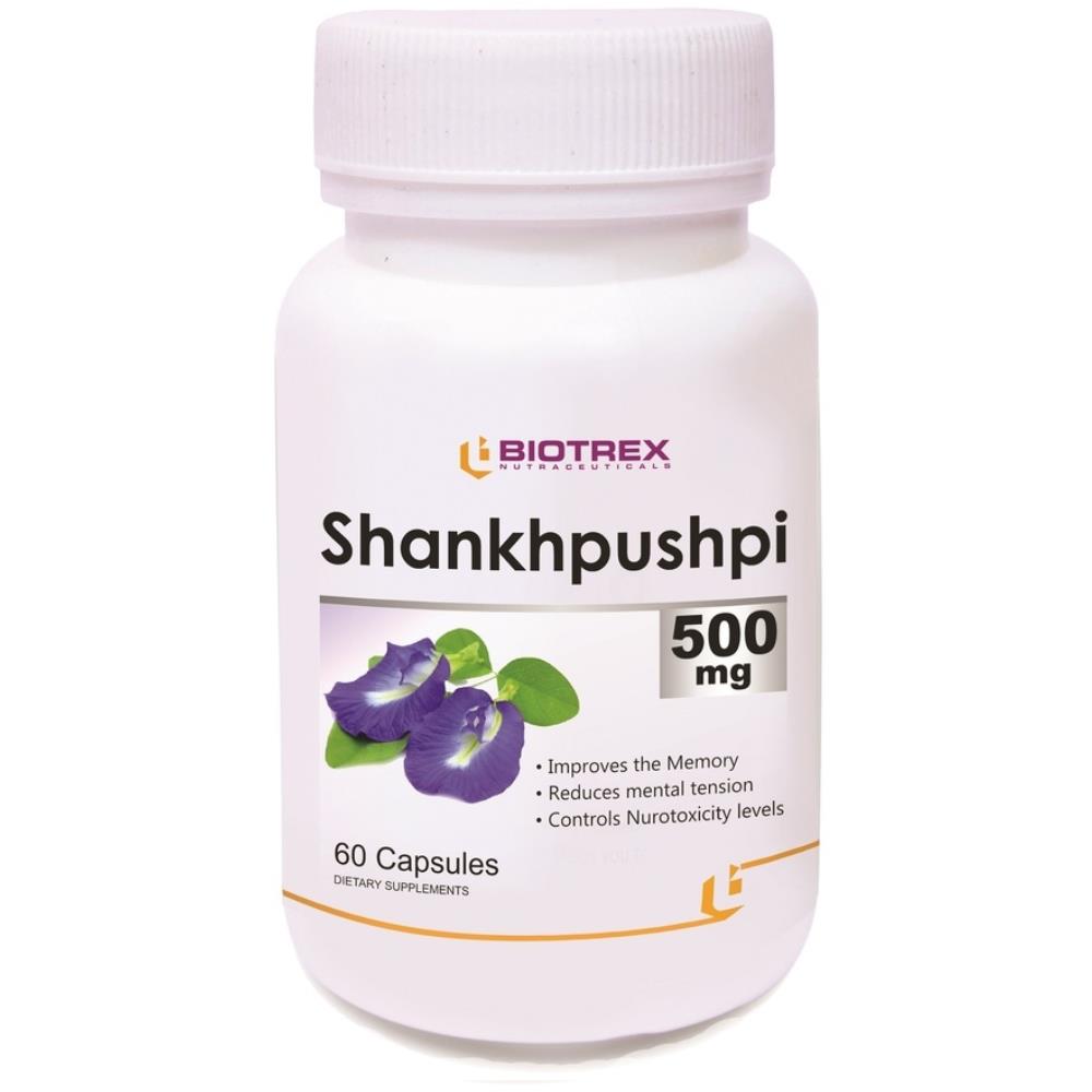 Biotrex Shankhpushpi 500Mg Capsule (60caps)