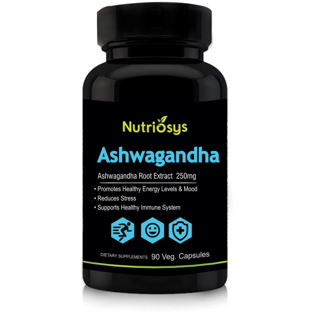 Nutriosys Ashwagandha 250Mg Veg Capsule (90caps)