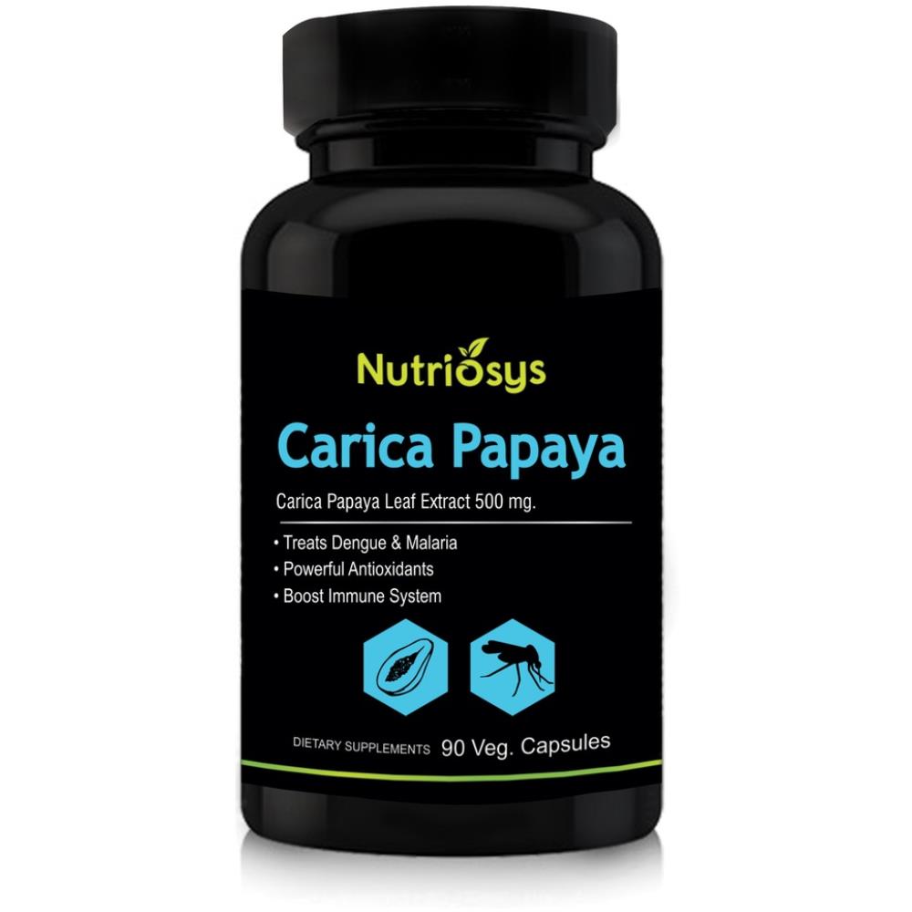 Nutriosys Carica Papaya Leaf Extract 500Mg Veg Capsule (90caps)