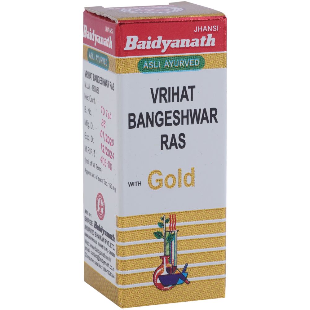 Baidyanath Vrihat Bangeshwar Ras (Swarna Moti Yukta) (10tab)