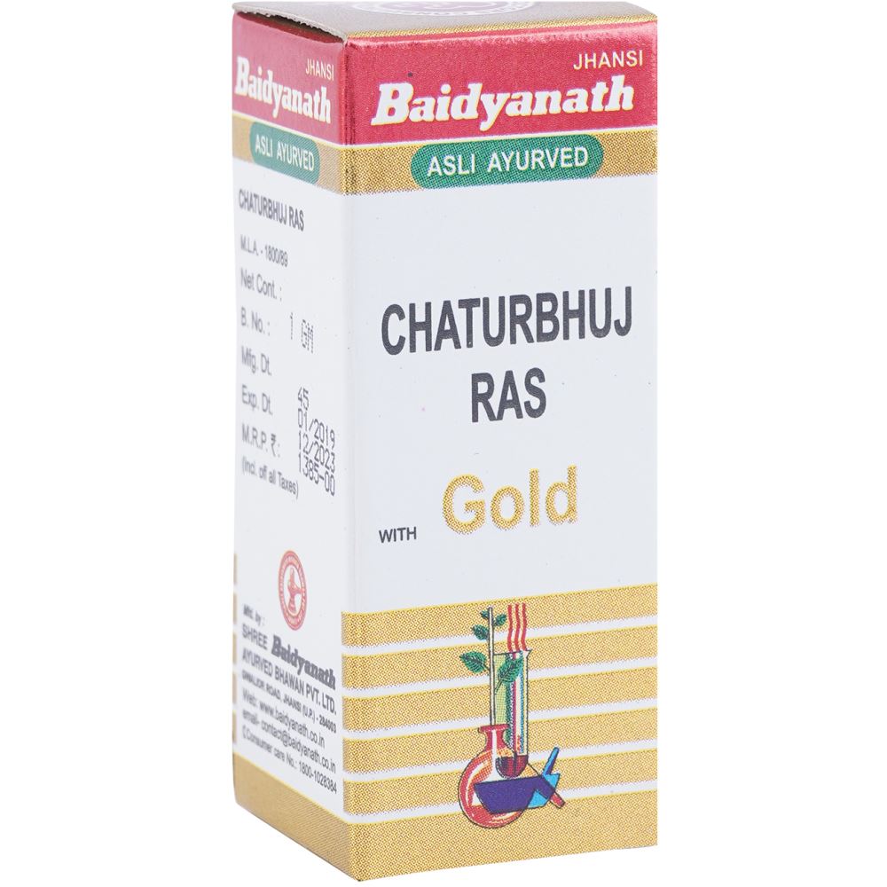 Baidyanath Chaturbhuj Ras (Swarna Amber Yukta) (1g)