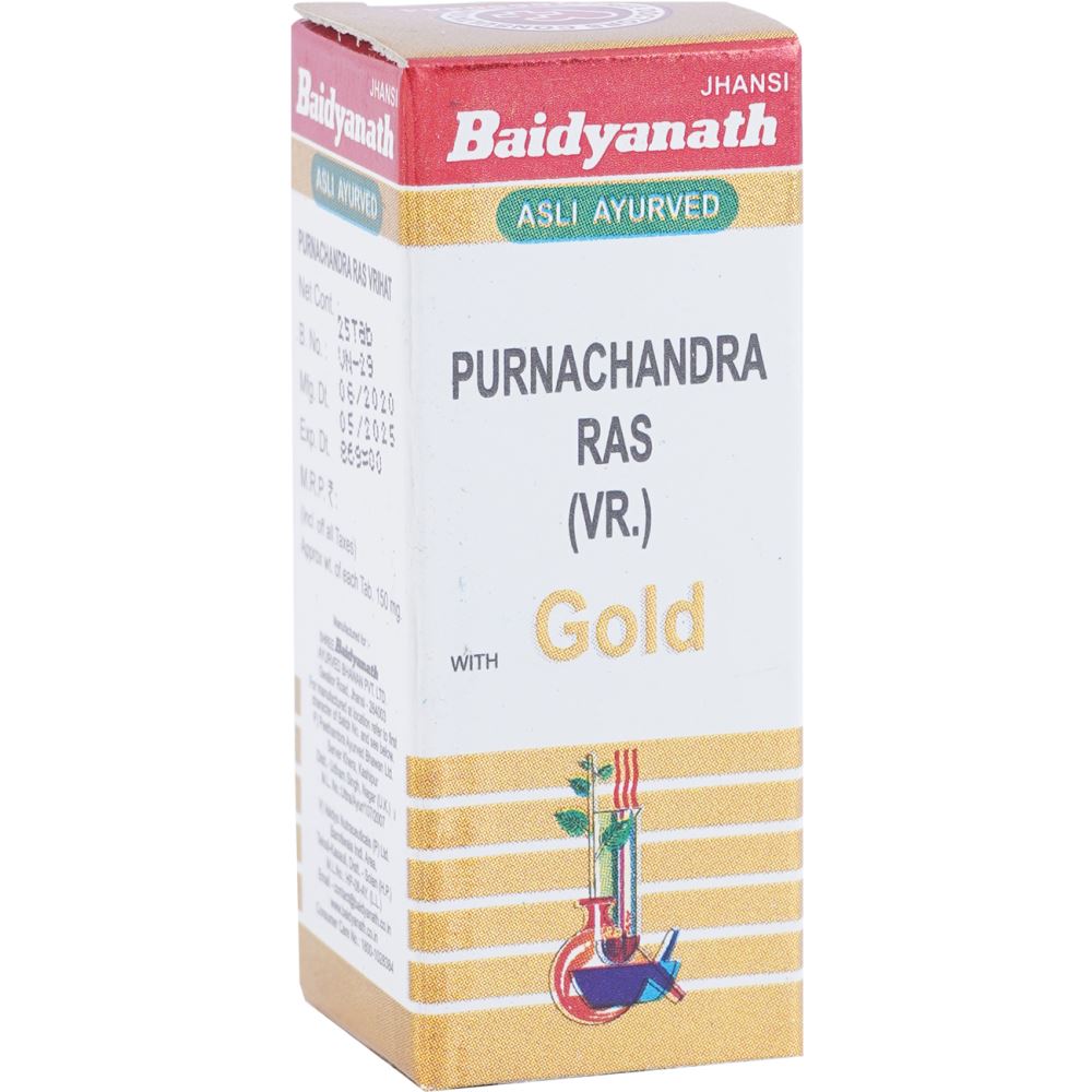 Baidyanath Purnachandra Ras Vr. (Swarna Yukta) (25tab)