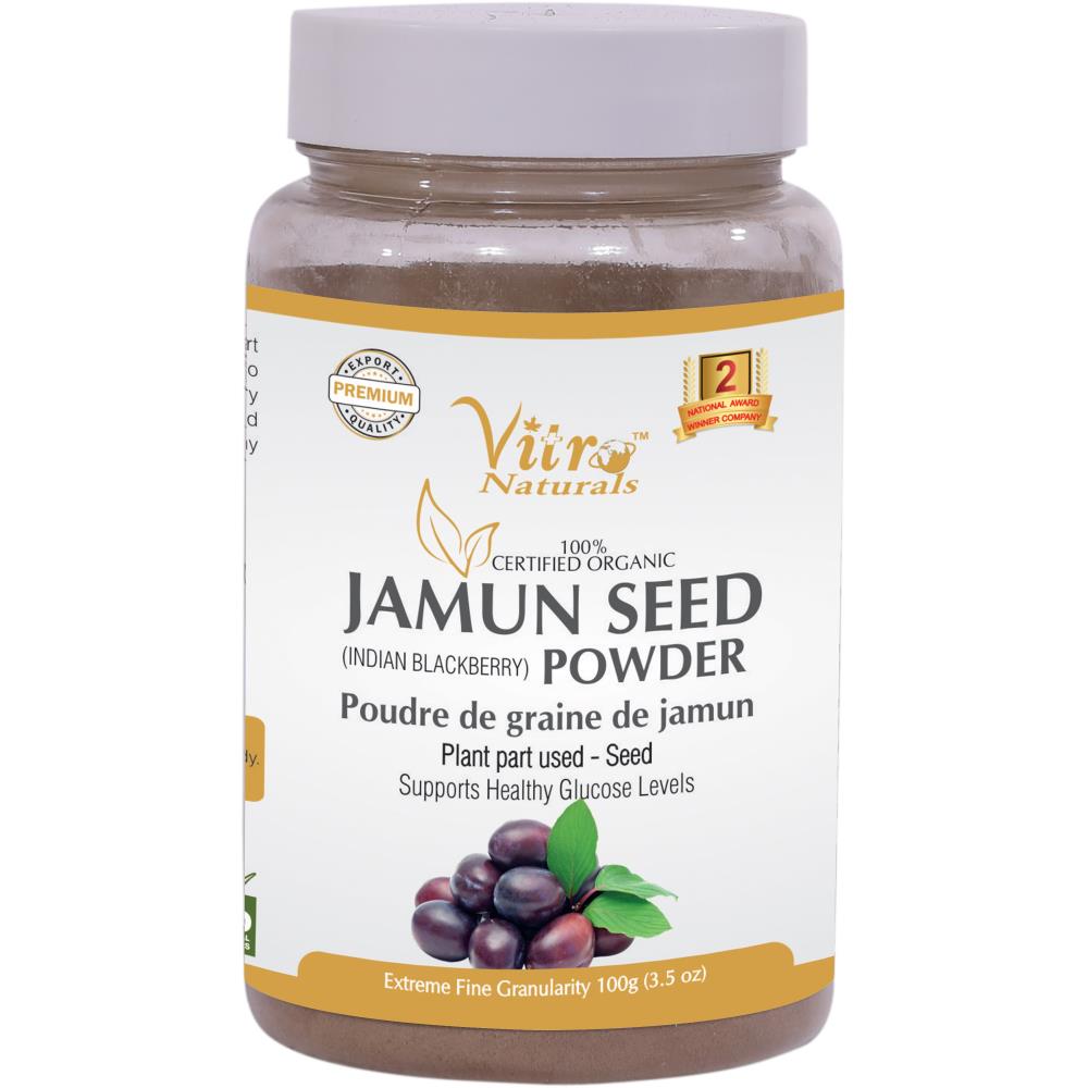 Vitro Naturals Certified Organic Jamun Powder (100g)