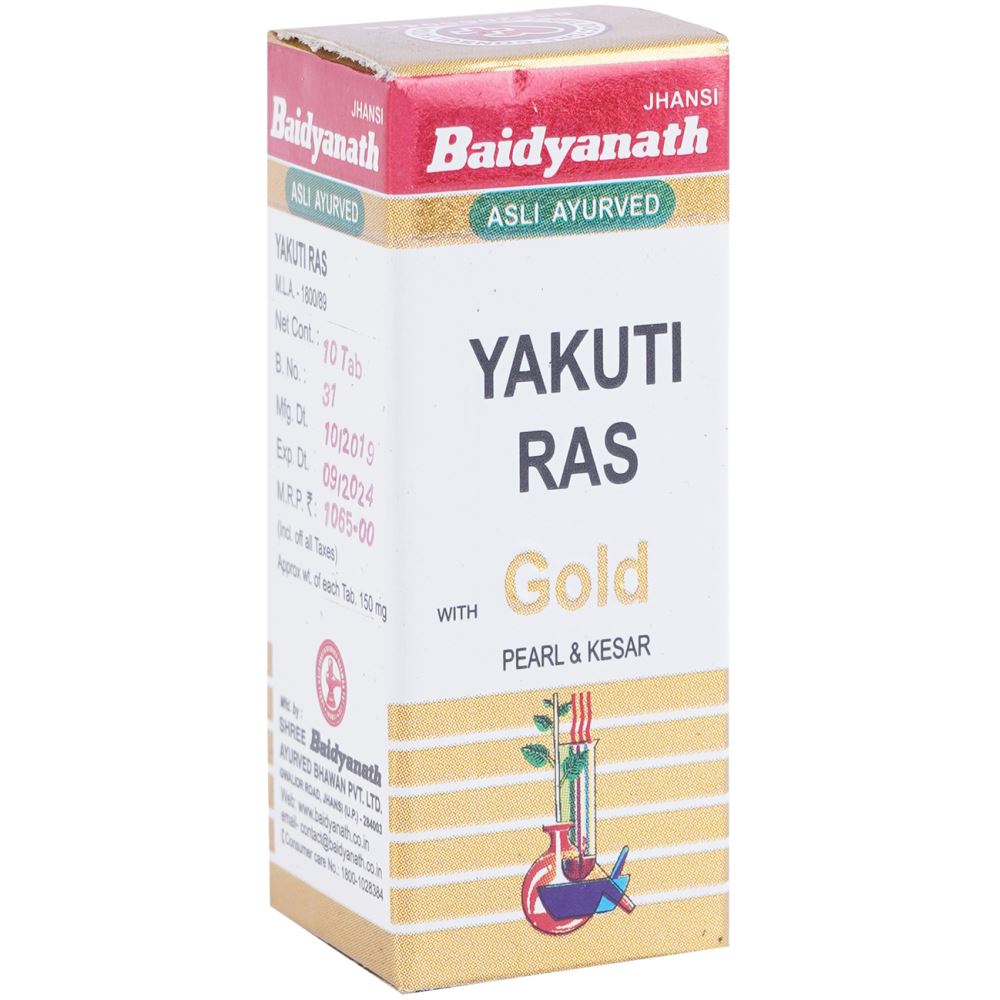 Baidyanath Yakuti Ras (Swarna Moti Kesar Amber Yukta) (10tab)