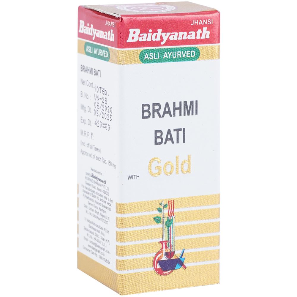 Baidyanath Brahmi Vati (Swarna Moti Kesar Yukta) (10tab) Baidyanath Brahmi Vati (Swarna Moti Kesar Yukta) (10tab)