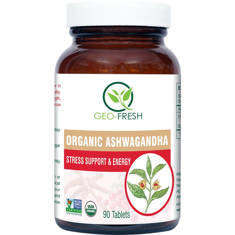 Geo-Fresh Organic Ashwagandha Tablet 750mg (90tab)