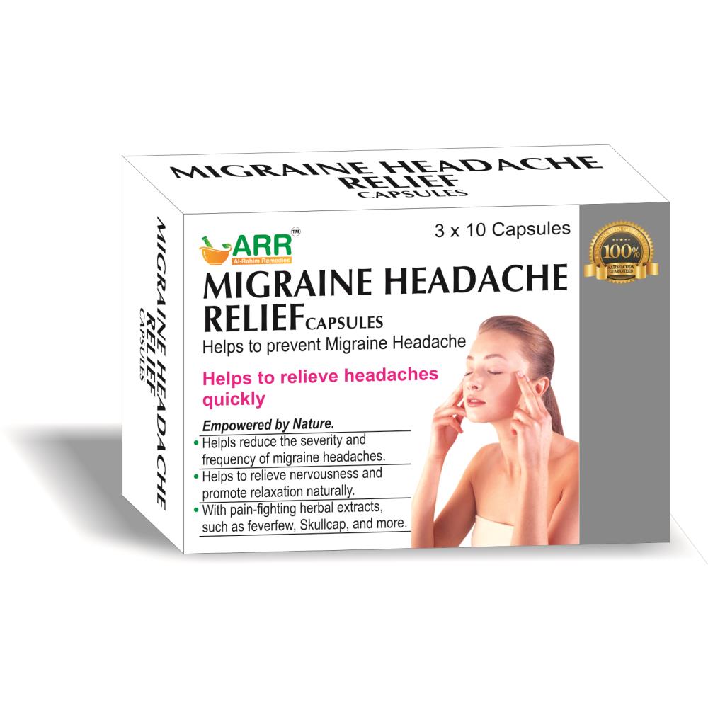 Al Rahim Migraine Headache Relief Capsule (30caps)