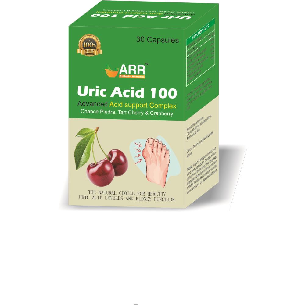 Al Rahim Uric Acid 100 Capsules (30caps)