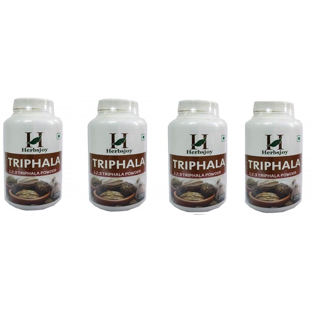 Herbsjoy Triphala 123 Powder (250g, Pack of 4)