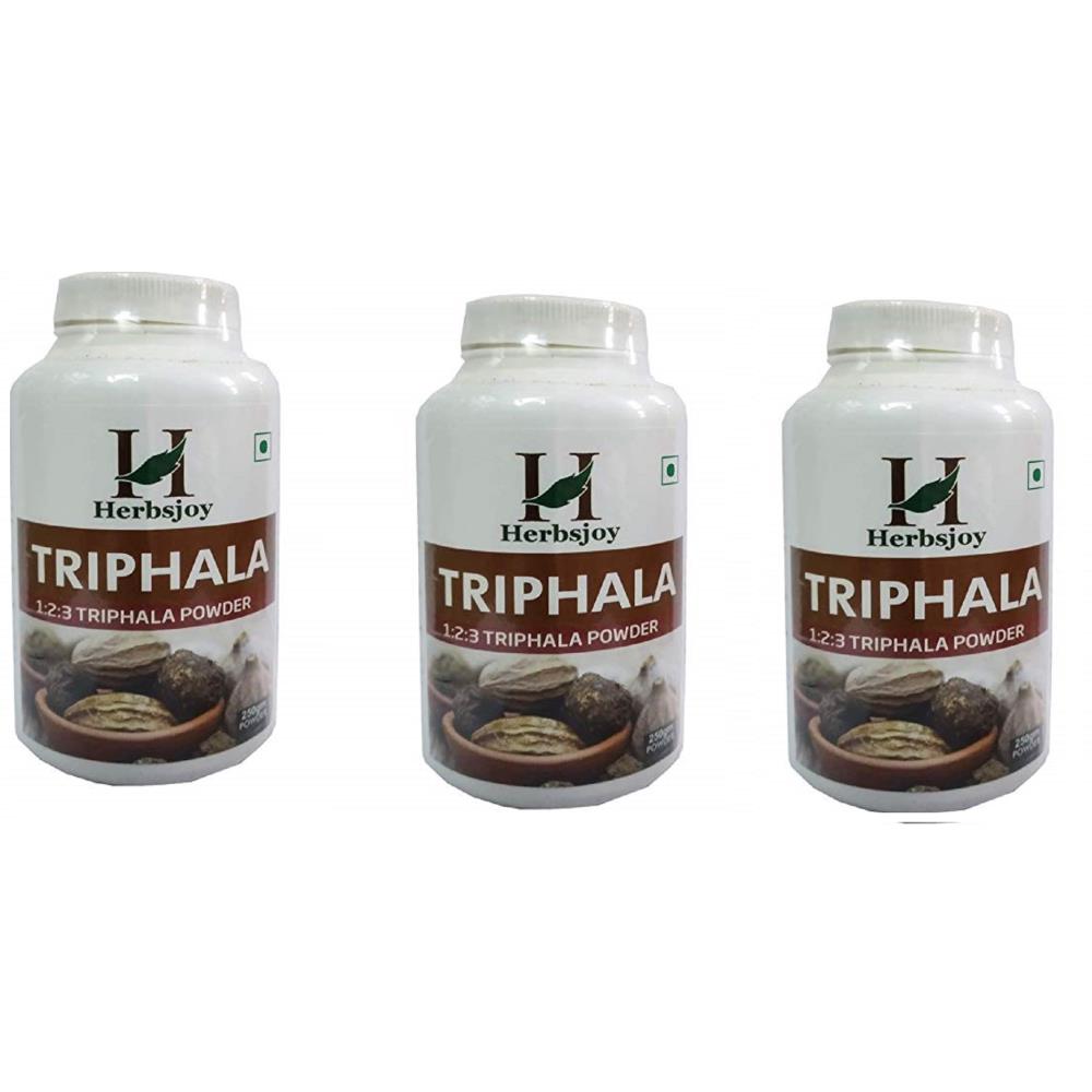 Herbsjoy Triphala 123 Powder (250g, Pack of 3)