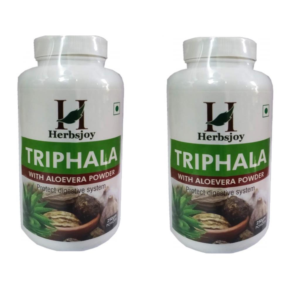 Herbsjoy Triphala with Aloe Vera Powder (250g, Pack of 2)