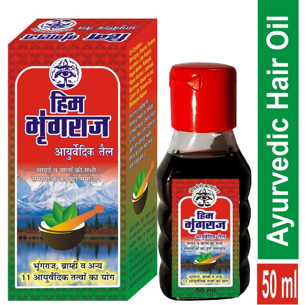 Bhimseni Him Bhringraj Ayurvedic Hair Oil (50ml)