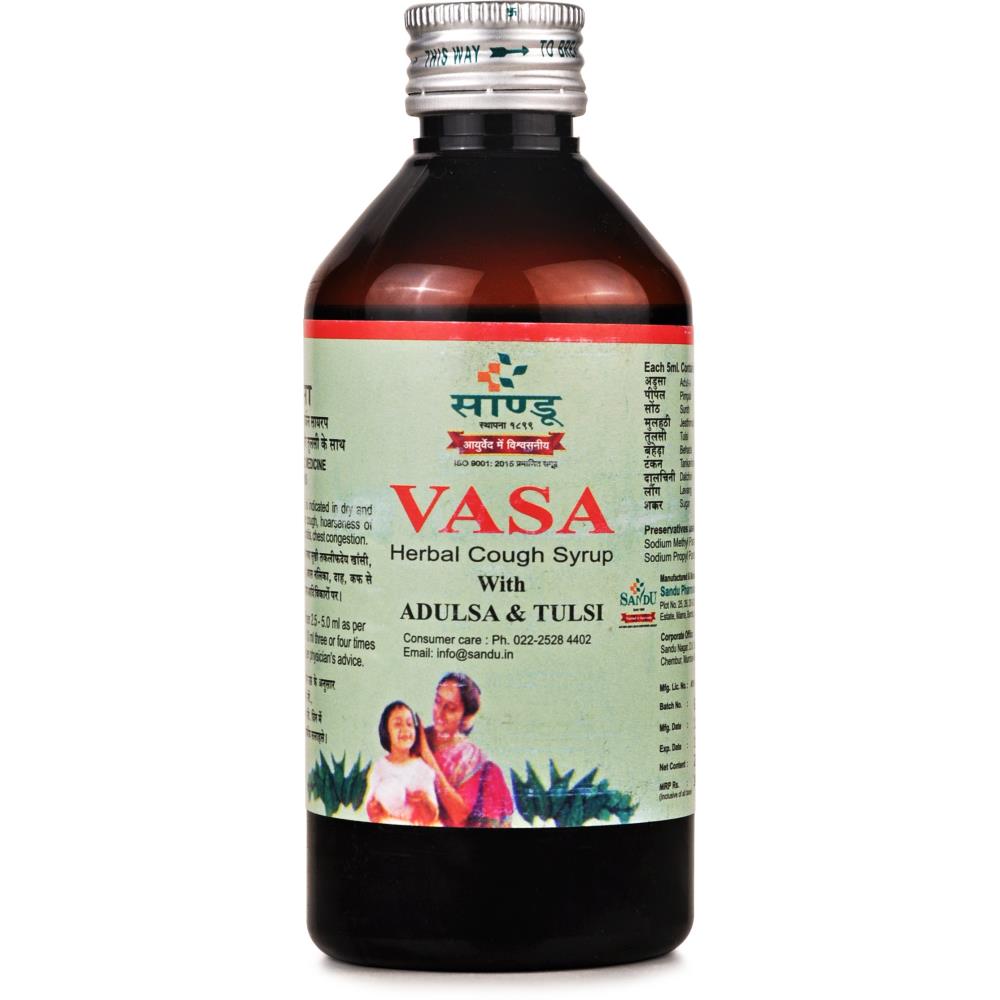 Sandu Vasa Herbal Cough Syrup (Vasajeevani) (200ml)