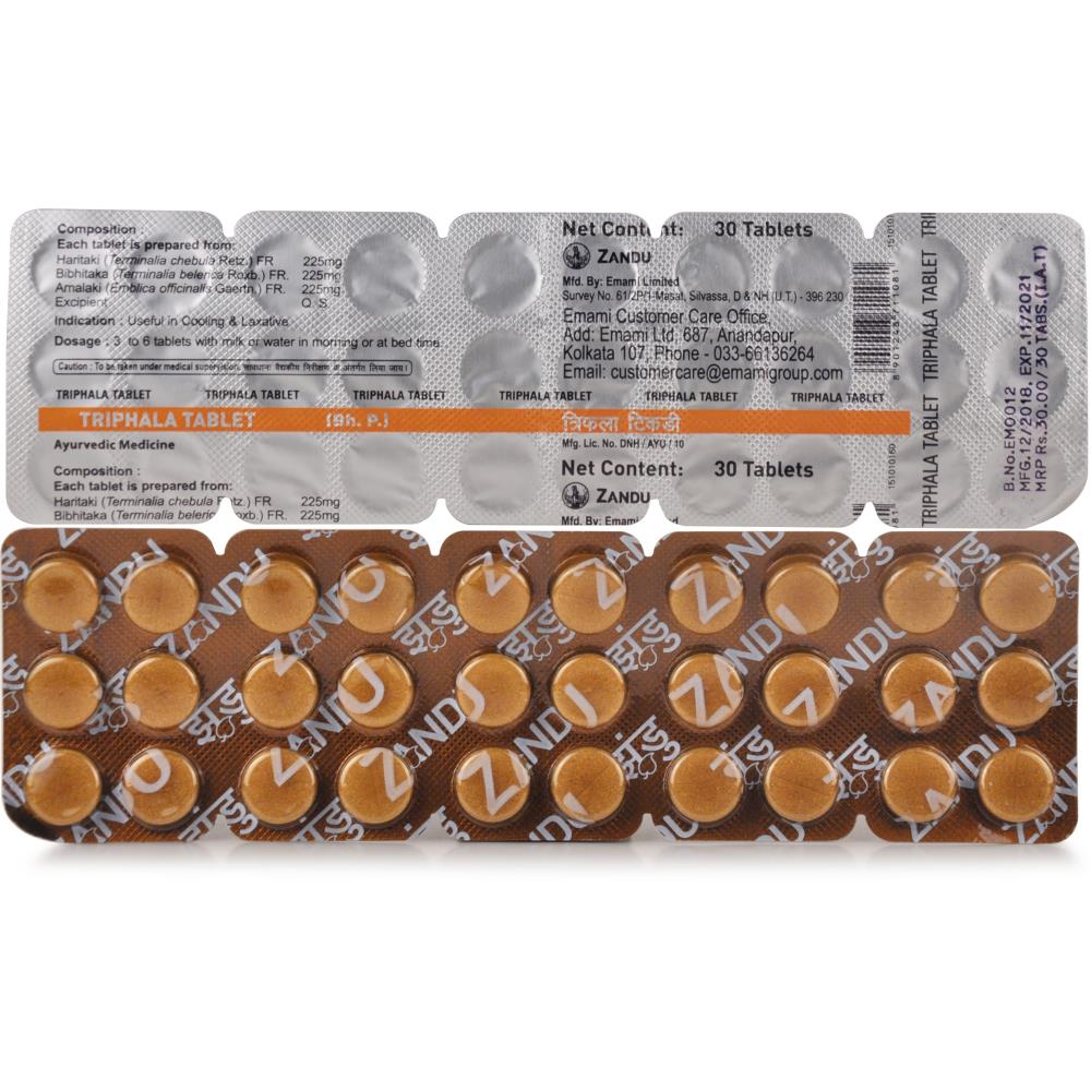 Zandu Triphala Tablet (30tab) Zandu Triphala Tablet (30tab)