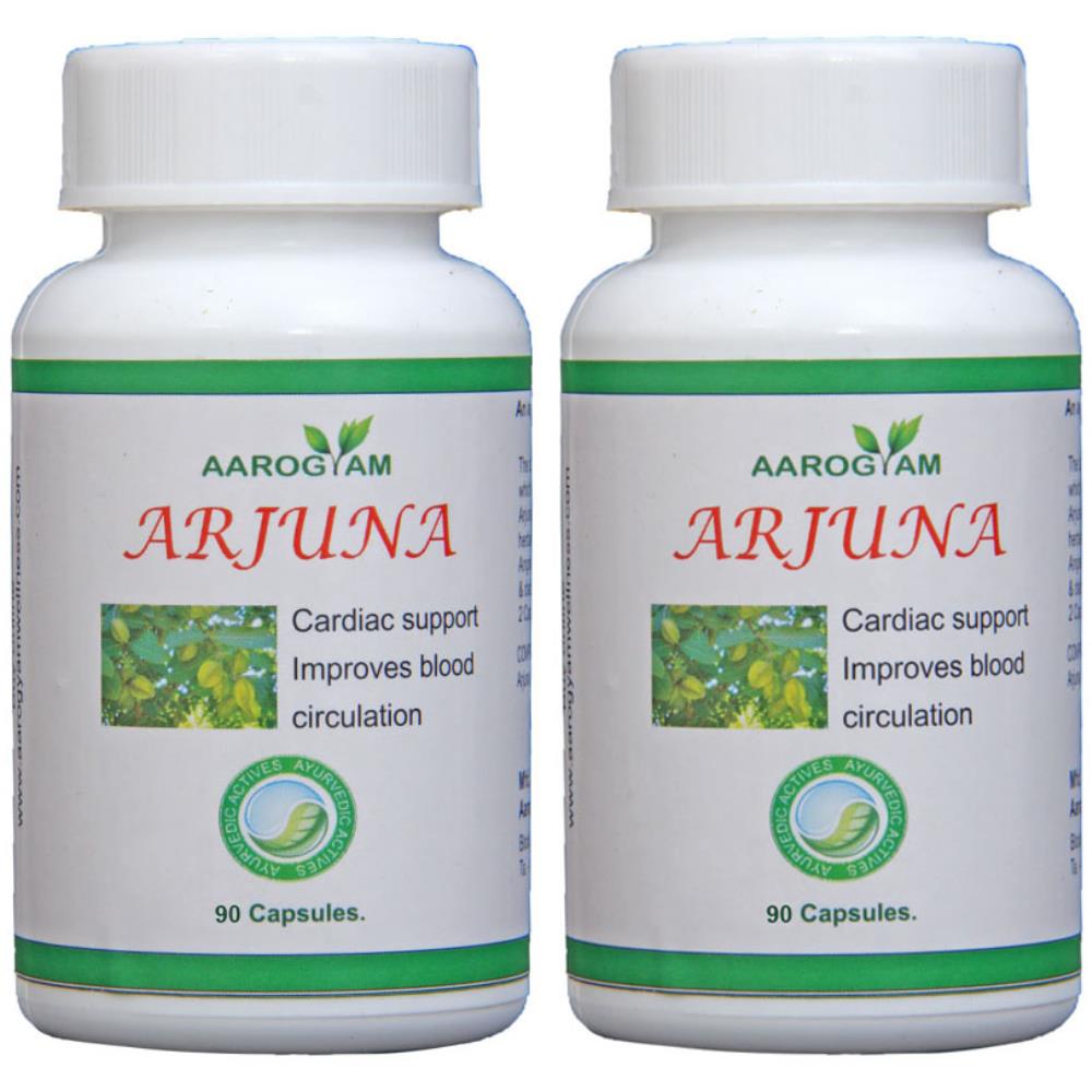 Aarogyam Arjuna Capsules 500Mg (90caps, Pack of 2)