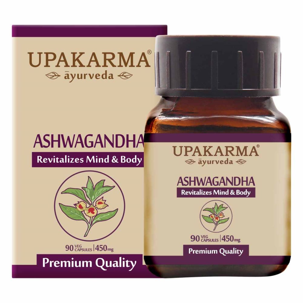 Upakarma Ayurveda Ashwagandha Capsule For Strength, Stamina And Power (90caps)