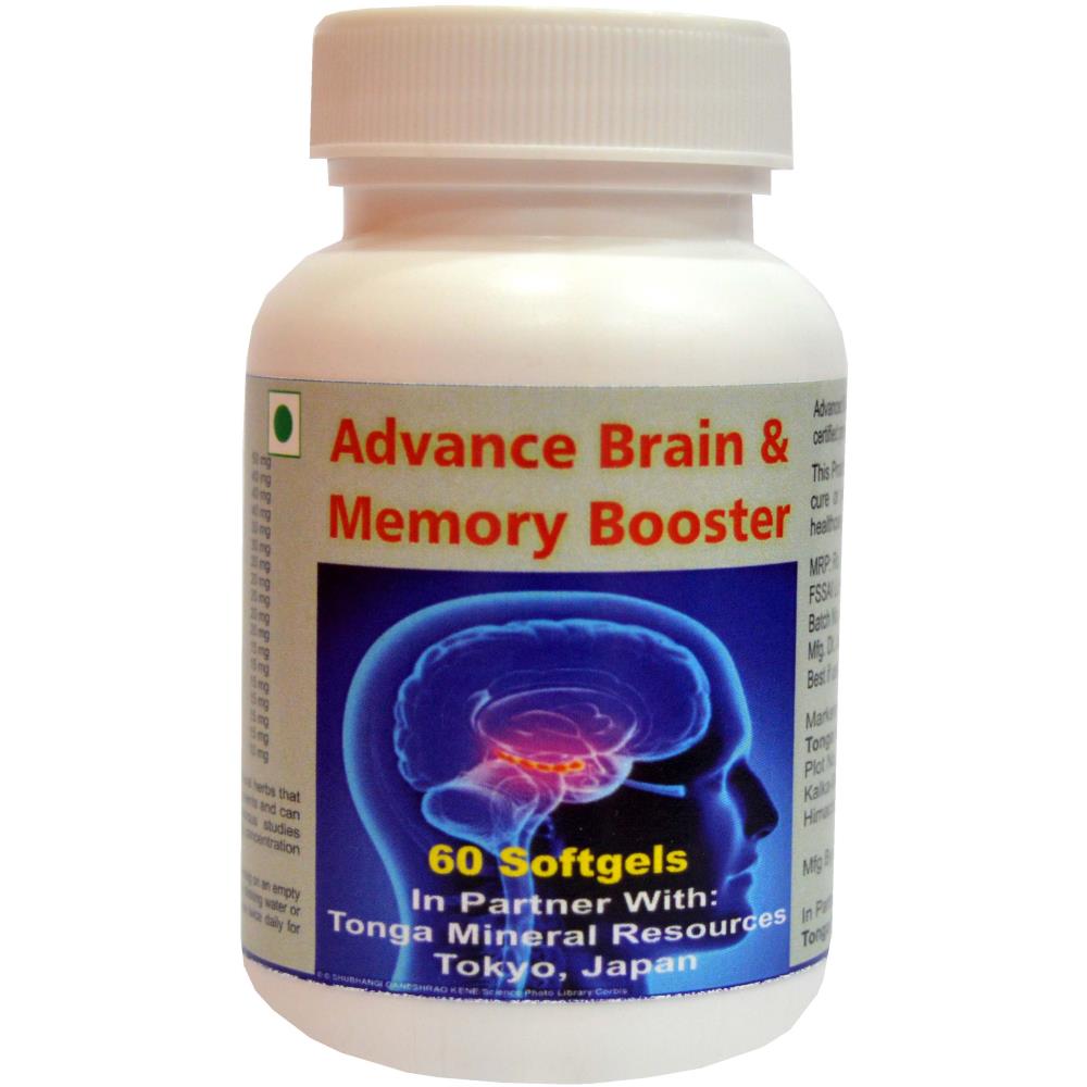 Tonga Herbs Advance Brain And Memory Booster Softgel (60Soft Gels)