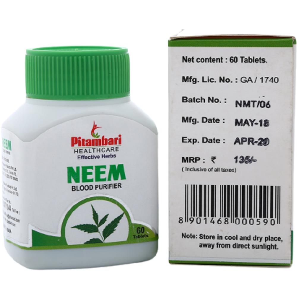 Pitambari Neem Skin Wellness Tablets (60tab)