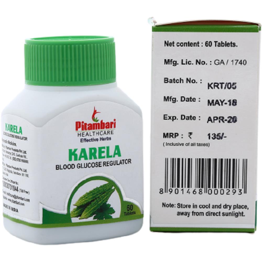Pitambari Karela Blood Glucose Regulator Tablets (60tab)