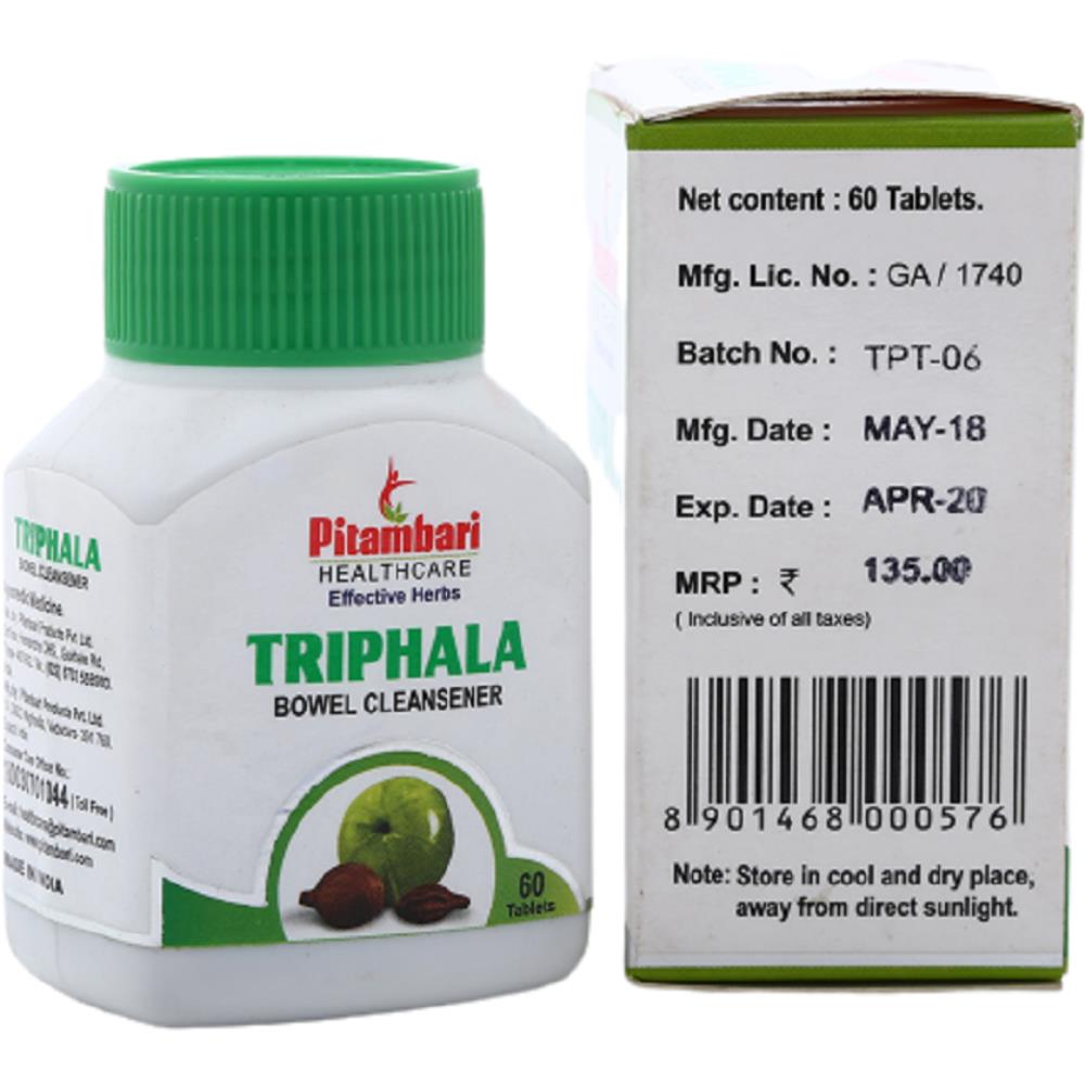 Pitambari Triphala Bowel Wellness Tablets (60tab)