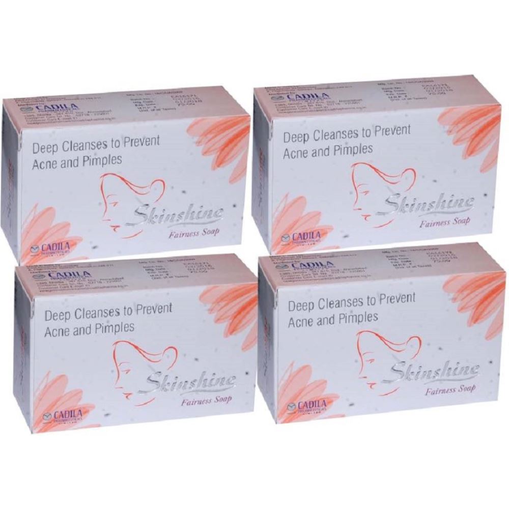 Cadila Pharma Skinshine Soap (75g, Pack of 4)