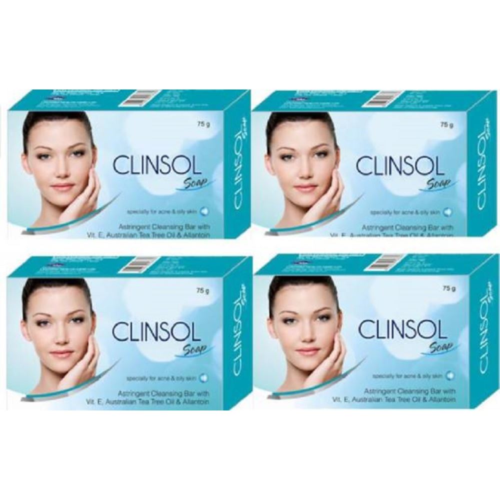 Leeford Clinsol Soap (75g, Pack of 4)