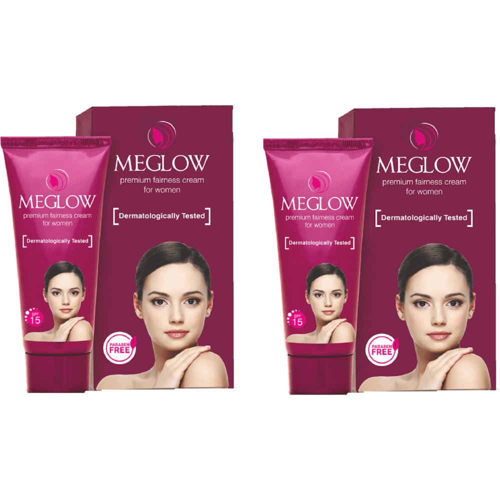 Leeford Meglow Women Cream (50ml, Pack of 2)