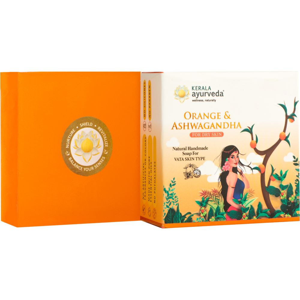 Kerala Ayurveda Orange & Ashwagandha Soap (1Pack)