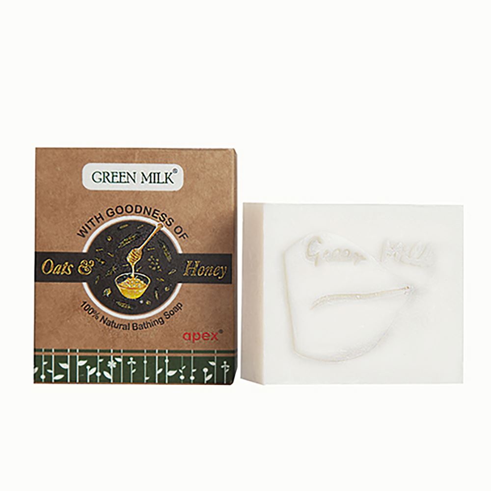 Green Milk Oats & Honey Soap (1Pack)
